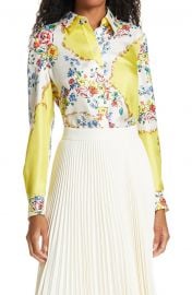 Tory Burch Floral Print Silk Blouse   Nordstrom at Nordstrom